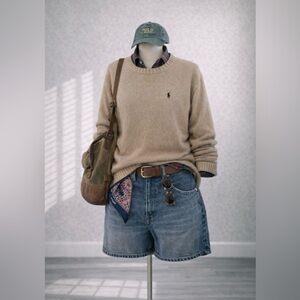 💎 Vintage Early 2000s Ralph Lauren Beige Knit